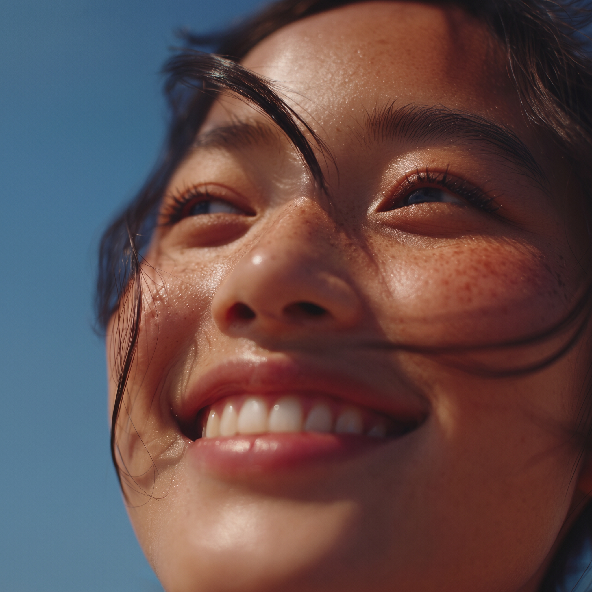 Smiling dental patient